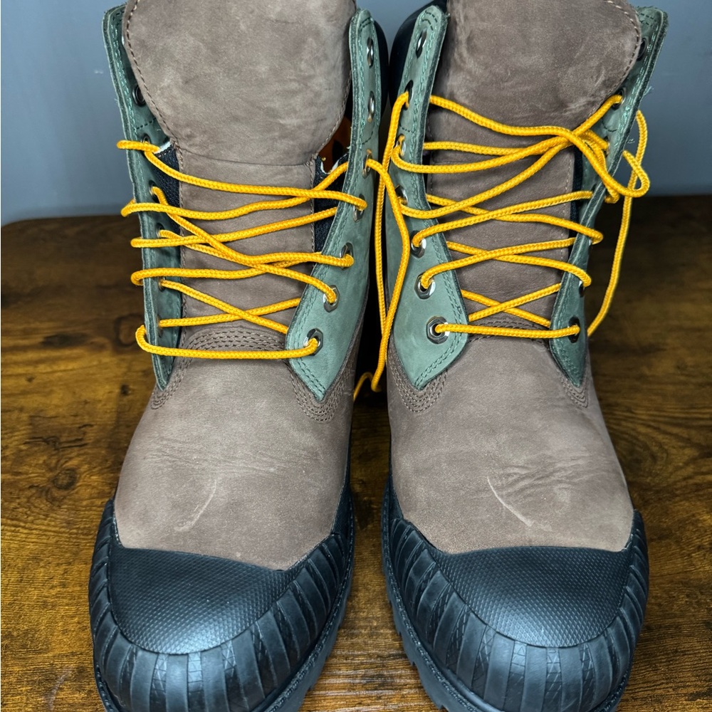Timberland Brown and Green Men's Boots